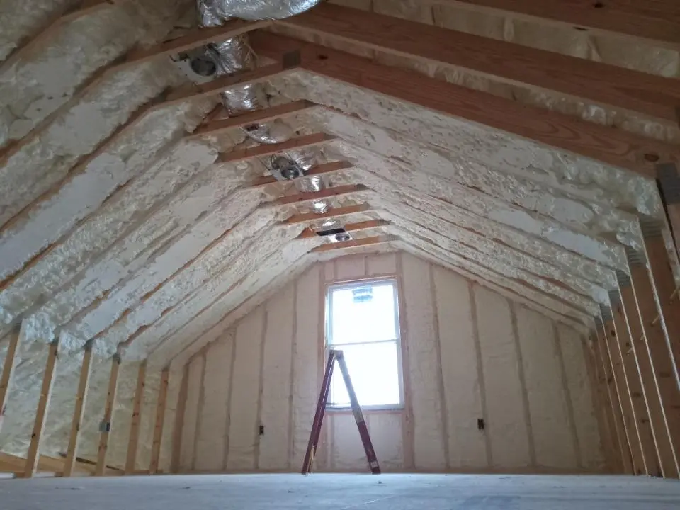 Spray foam roofing application for Crawl Space Insulation project in Fort Mohave